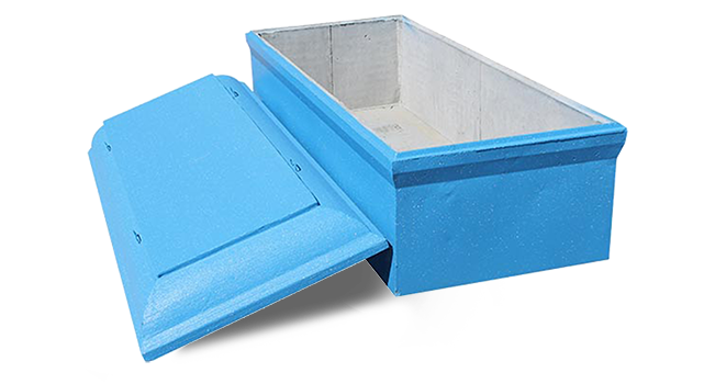 Oversized Americana Burial Vault Image